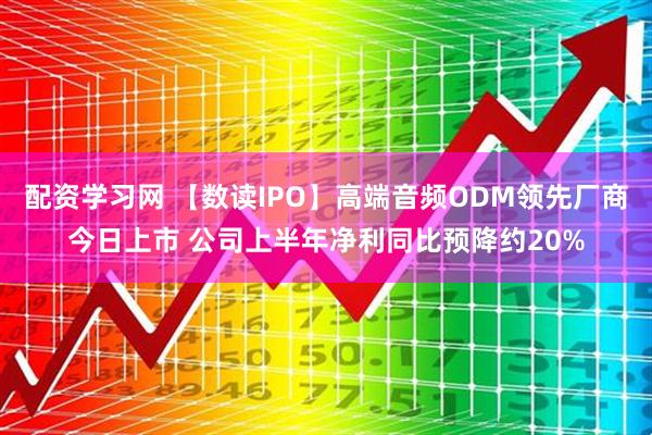 配资学习网 【数读IPO】高端音频ODM领先厂商今日上市 公司上半年净利同比预降约20%